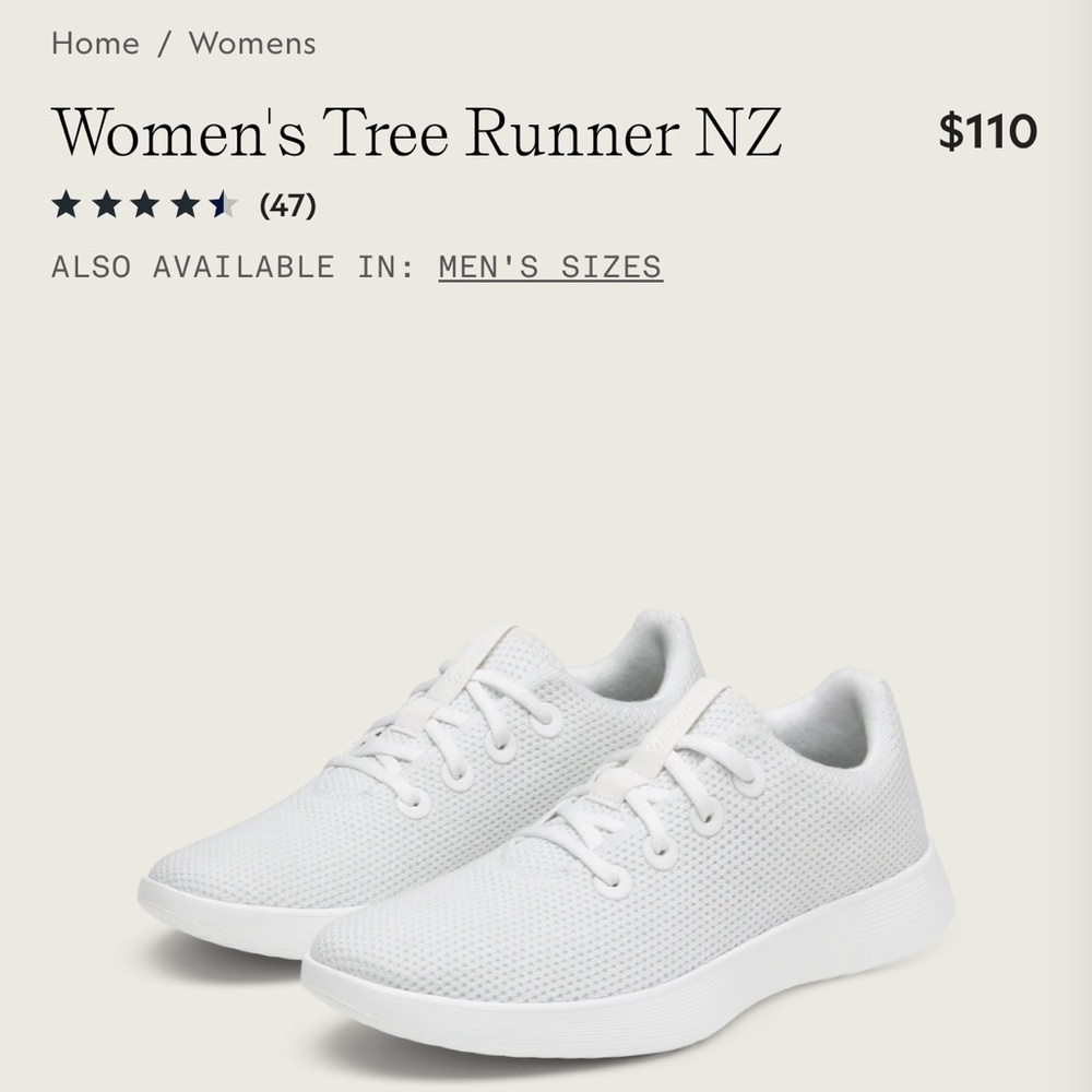 Allbirds Women's Tree Runner White Sneakers